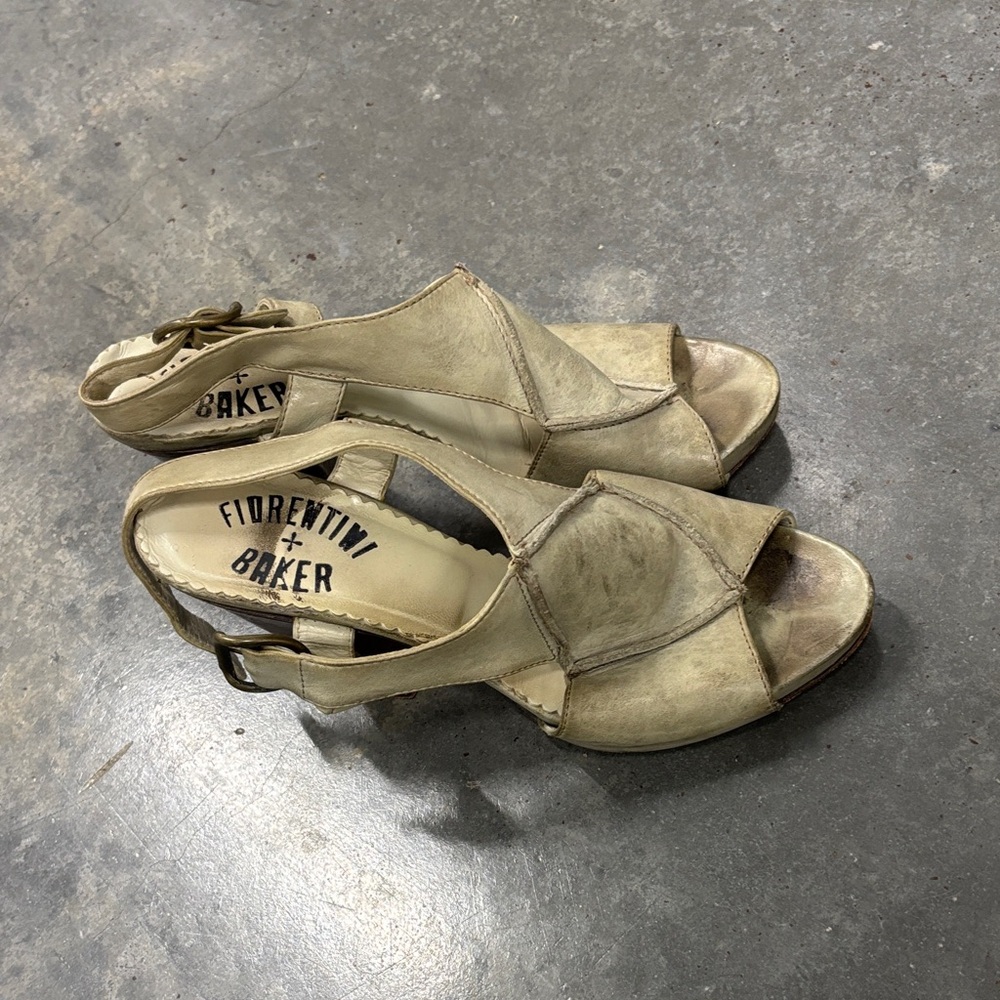 Fiorentini + Baker Tan Open-Toe Sandals
